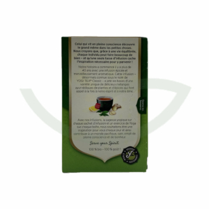 Thé Vert Gingembre Citron 17 Sachets Yogi Tea infusion bio Maroc