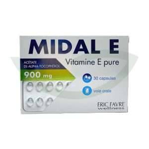 Midal E 30 capsules Eric Favre Protection des cellules Maroc