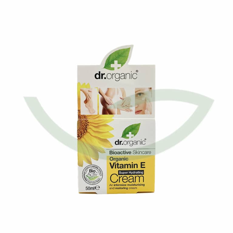 Crème concentrée vitamine E 50ml Dr. Organic Peau saine Maroc