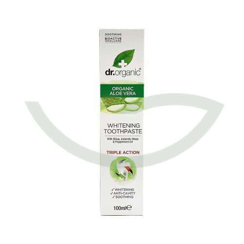 Dentifrice Aloe vera 100 ml Dr. Organic Effet protecteur Maroc