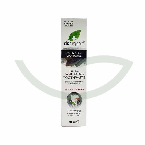 Dentifrice au charbon 100ml Dr. Organic Nettoyant Maroc Dentifrice au charbon 100ml Dr. Organic Nettoyant Maroc