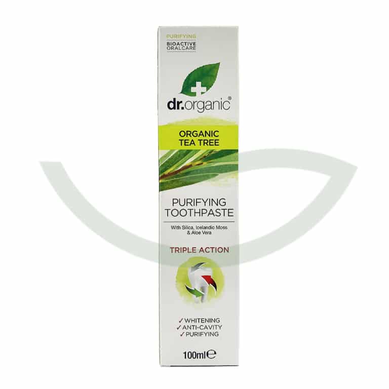 Dentifrice tea tree 100ml Dr. Organic nettoyant Maroc Dentifrice tea tree 100ml Dr. Organic nettoyant Maroc