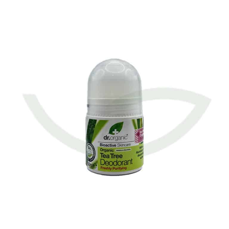Déodorant tea tree 50ml Dr. Organic Purification d'épiderme Maroc Déodorant tea tree 50ml Dr. Organic Purification d'épiderme Maroc