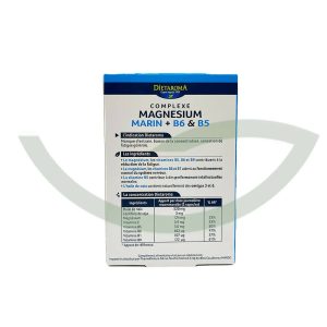 Complexe magnésium B6 B5 60 capsules 32g Dietaroma Réduction de la fatigue Maroc