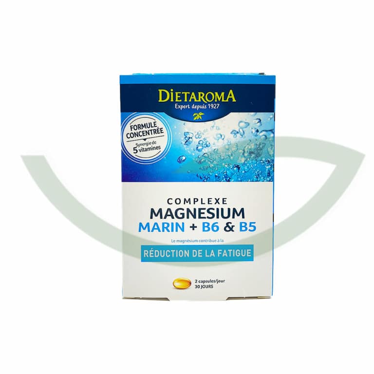 Complexe magnésium B6 B5 60 capsules 32g Dietaroma Réduction de la fatigue Maroc Complexe magnésium B6 B5 60 capsules 32g Dietaroma Réduction de la fatigue Maroc