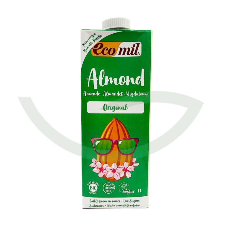 Lait amande agave bio 1L Ecomil Renforce les os Maroc