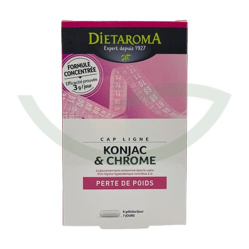 Capligne konjac chrome 40 gélules Dietaroma Réduction de fatigue Maroc Capligne konjac chrome 40 gélules Dietaroma Réduction de fatigue Maroc