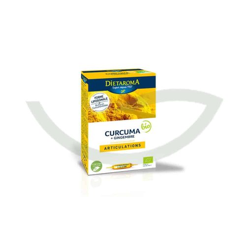 Curcuma gingembre 20 ampoules Dietaroma Confort des articulations Maroc