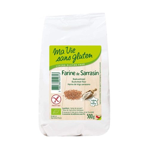 Farine de Sarrasin 500g Ma vie sans gluten Bio Maroc Farine de Sarrasin 500g Ma vie sans gluten Bio Maroc