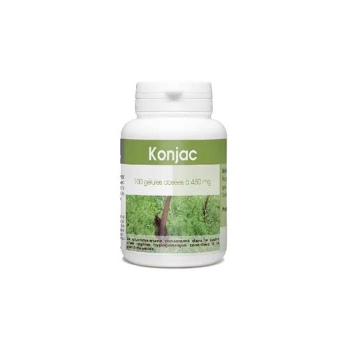 Konjac 100 gélules – 450 mg GPH Diffusion Perte de Poids Maroc Konjac 100 gélules – 450 mg GPH Diffusion Perte de Poids Maroc