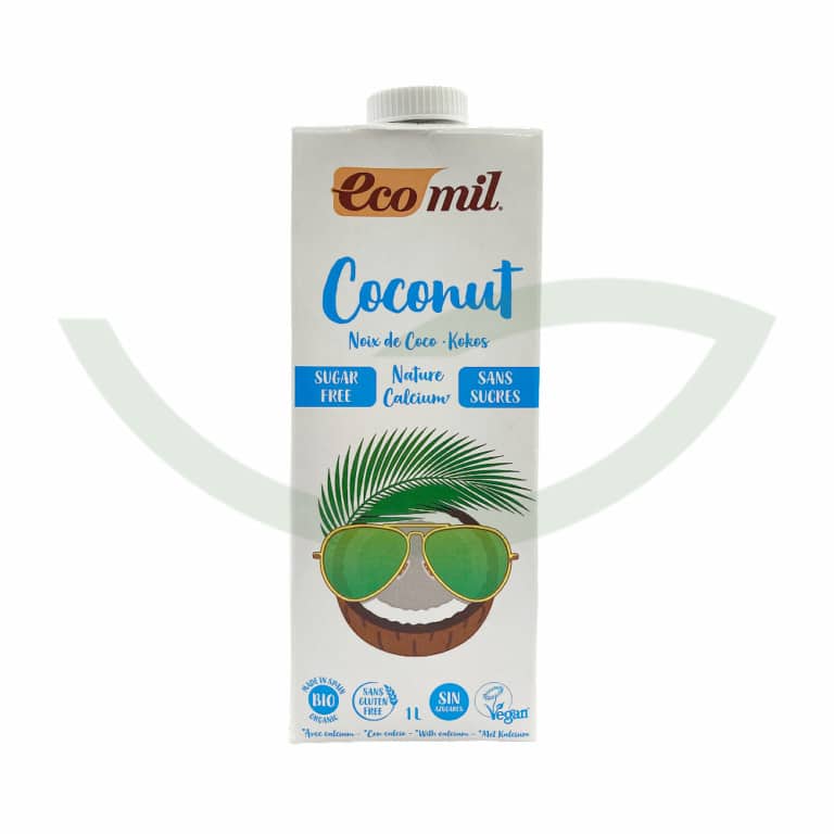 Lait coco calcium sans sucre 1L Ecomil Nutritive Maroc