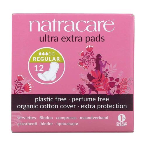 Serviette Ultra Extra régulier 12 Unités Natracare Hygiène Maroc