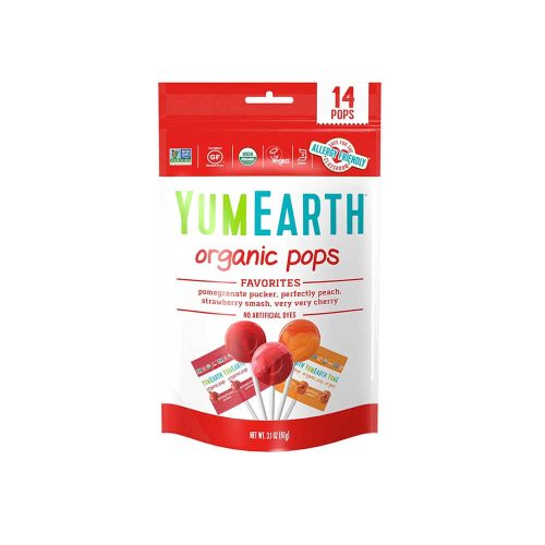 Sucettes Pops Originales 14 unités Yumearth Sans gluten Maroc