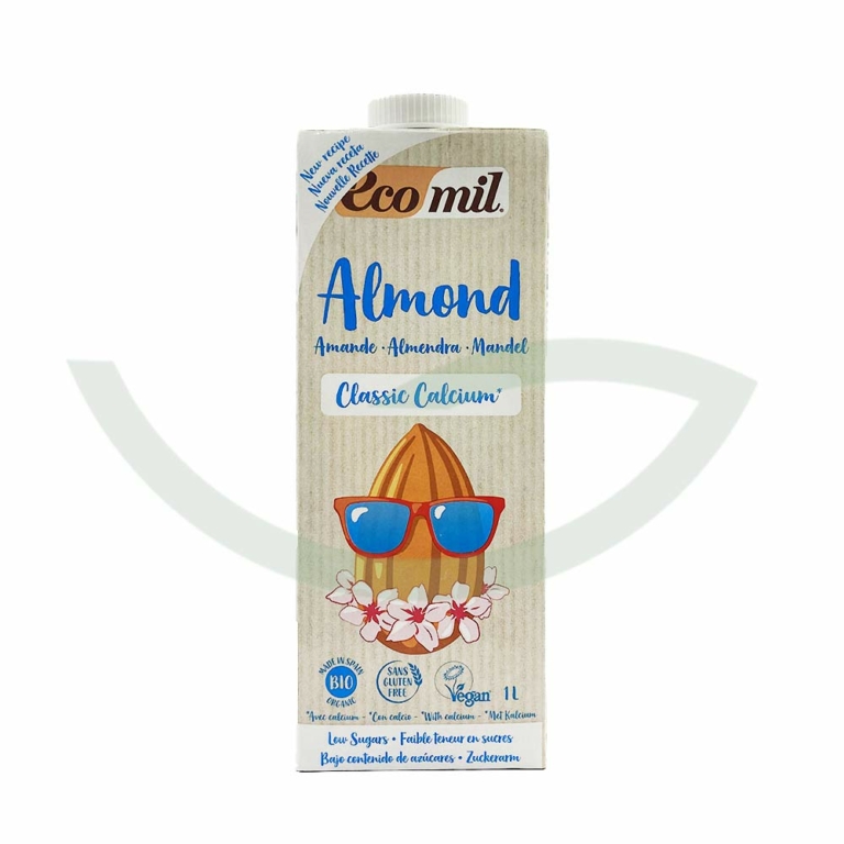 Lait amande calcium sucre de canne 1L Ecomil Alternative sanie Maroc