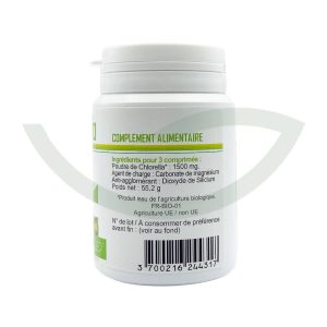 Chlorella bio 100 comprimés 500mg GPH Diffusion soutien du système immunitaire Maroc Chlorella bio 100 comprimés 500mg GPH Diffusion soutien du système immunitaire Maroc