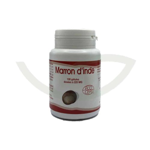 Marron d'inde 100 gélules 225mg GPH Diffusion anti-inflammatoire Maroc Avant Marron d'inde 100 gélules 225mg GPH Diffusion anti-inflammatoire Maroc Avant