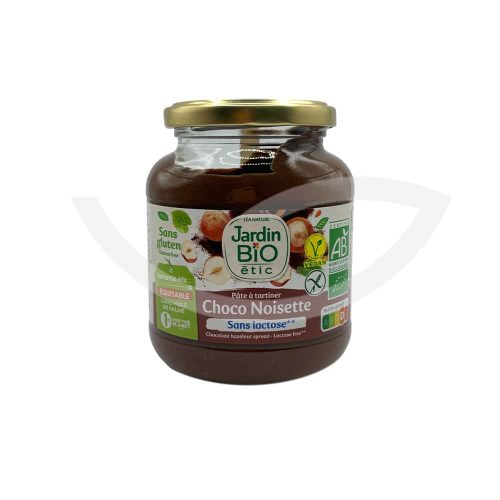 Pâte à tartiner chocolat noisette sans lactose 350g Jardin Bio Bio Maroc avant
