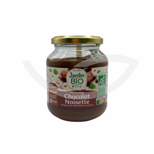 Pâte à tartiner chocolat noisette sans lactose 350g Jardin Bio Bio Maroc avant