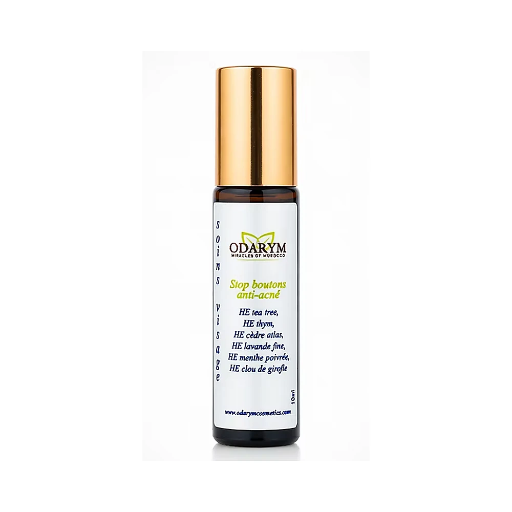 Stop Bouton aux Huiles Essentielles 10ml Odarym Anti-acné Maroc Stop Bouton aux Huiles Essentielles 10ml Odarym Anti-acné Maroc