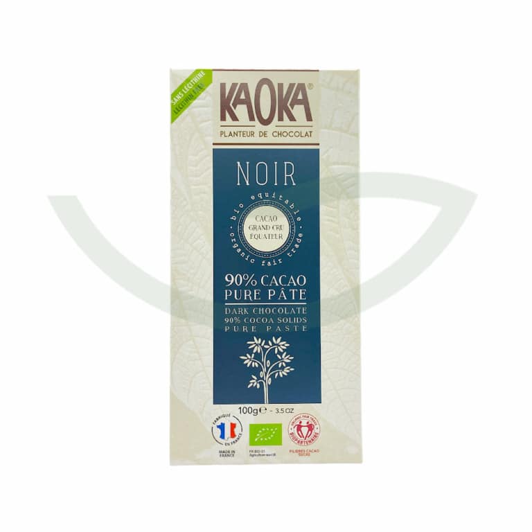 Chocolat Noir 90% Equateur 100g Kaoka Bio Maroc