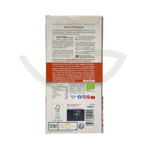Chocolat noir aux éclats de fèves de cacao caramélisés 61% 100g Kaoka Pâtisserie Maroc Chocolat noir aux éclats de fèves de cacao caramélisés 61% 100g Kaoka Pâtisserie Maroc