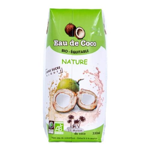 Eau de Coco sans sucre 33cl La Maison du Coco Alimentation bio Maroc