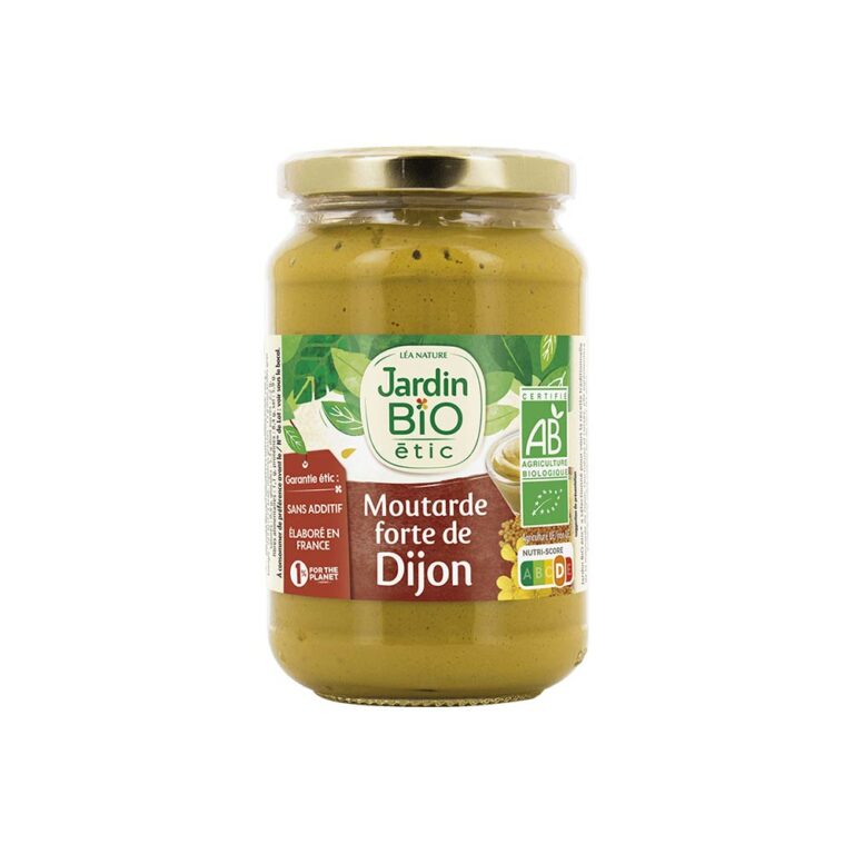 Moutarde Forte de Dijon Bio 350g Jardin Bio Gastronomie Maroc Moutarde Forte de Dijon Bio 350g Jardin Bio Gastronomie Maroc