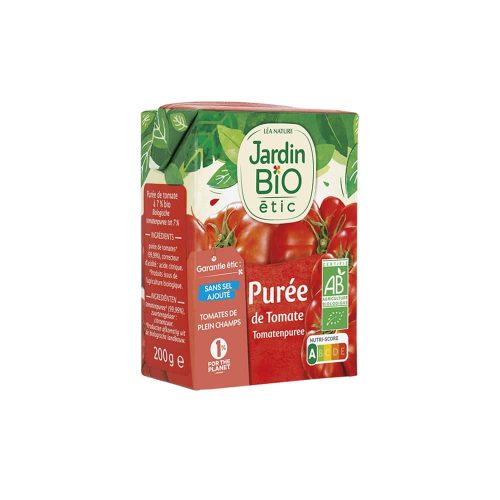 Purée de Tomate Bio 200g Jardin Bio Alimentation bio Maroc