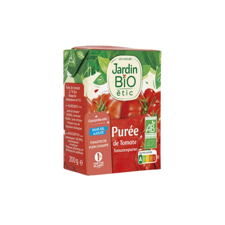 Purée de Tomate Bio 200g Jardin Bio Alimentation bio Maroc