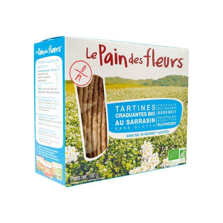 Tartines au Sarrasin Bio Sans Sel 300g Le Pain des Fleurs Aliment Bio Maroc Tartines au Sarrasin Bio Sans Sel 300g Le Pain des Fleurs Aliment Bio Maroc