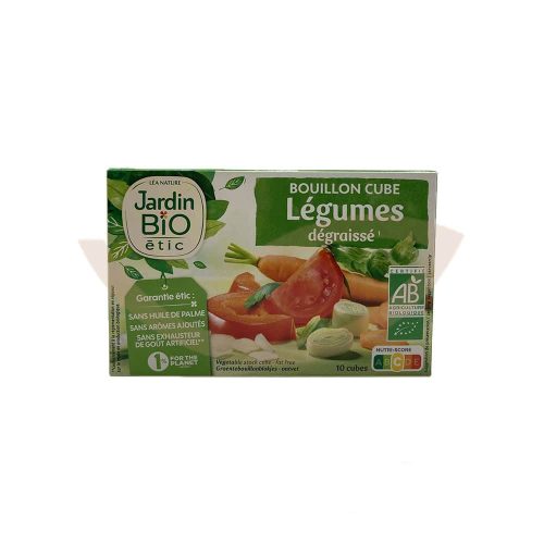 Bouillon cube légumes dégraisséx10 90g Jardin BIO Bio Maroc avant