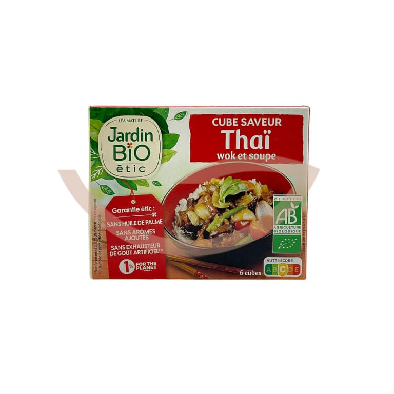 Bouillon cube wok & soupe x6 66g Jardin BIO Bio Maroc avant