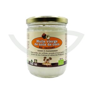 Huile vierge noix coco bio 380ml Maison De Coco Herboristerie Principale Maroc Huile vierge noix coco bio 380ml Maison De Coco Herboristerie Principale Maroc