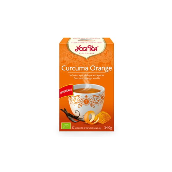 Curcuma Orange 17 sachets Yogi Tea Tisane Maroc