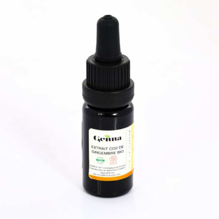 Huile Essentielle Extrait Co2 de Gingembre Bio 10 ml Genna Hydratant Maroc Huile Essentielle Extrait Co2 de Gingembre Bio 10 ml Genna Hydratant Maroc