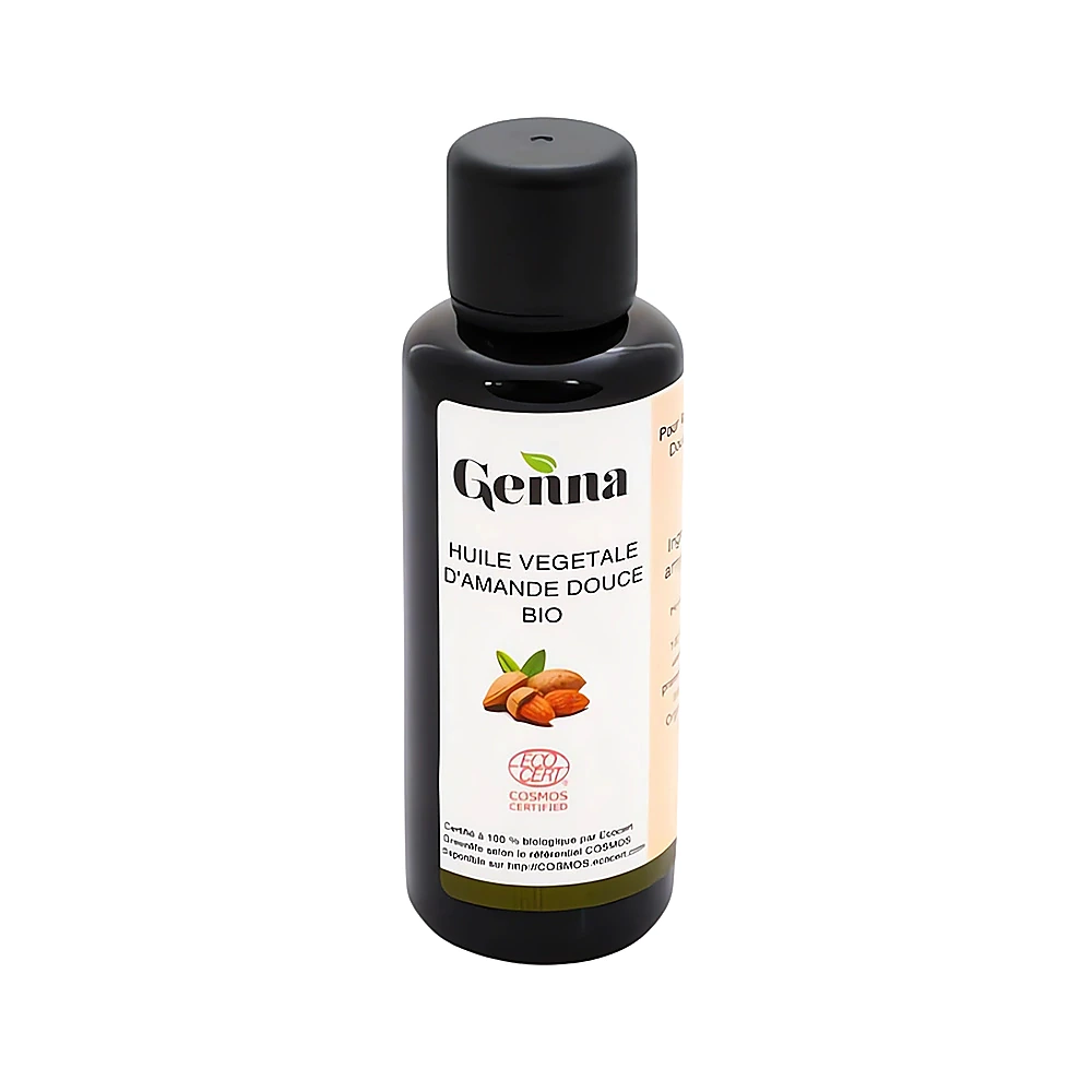 Huile végétale amande douce bio Genna certifiée Ecocert 50ml