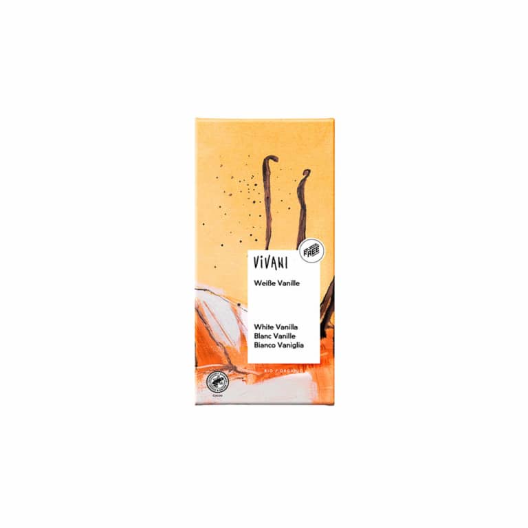 Tablette de chocolat à la vanille 80g Vivani Bio Maroc Tablette de chocolat à la vanille 80g Vivani Bio Maroc