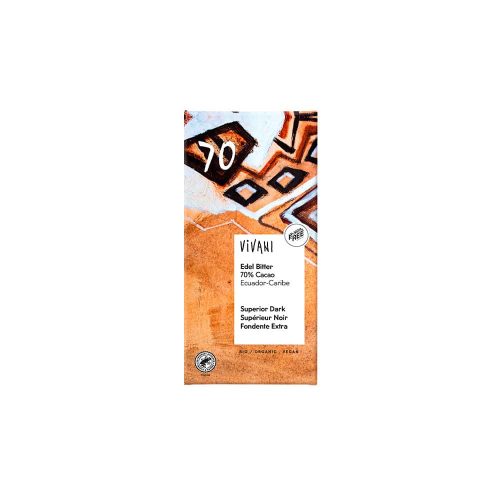 Tablette de chocolat noir 70% 100g Vivani Bio Maroc