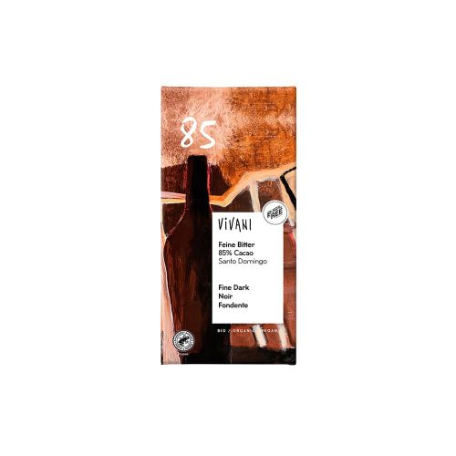 Tablette de chocolat noir 85% 100g Vivani Bio Maroc