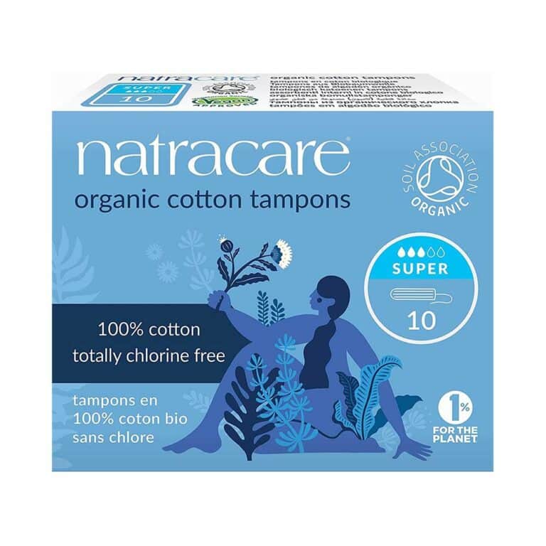 Tampons Réguliers Sans Applicateur BIO 10 U Natracare Hygiène Maroc