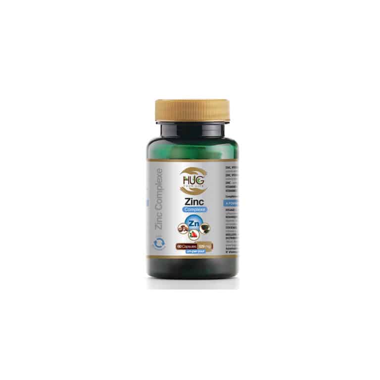 Zinc Complexe 60 capsules Hug Your Life Maintien Maroc Zinc Complexe 60 capsules Hug Your Life Maintien Maroc