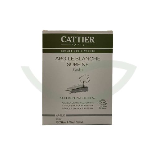 Argile Blanche Surfine 200g Cattier Soin Peaux Grasse Maroc Avant