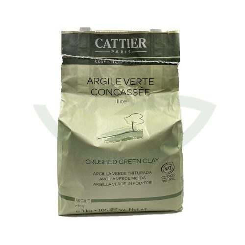 Argile Verte Concassée 3kg Cattier Soin Visage Maroc