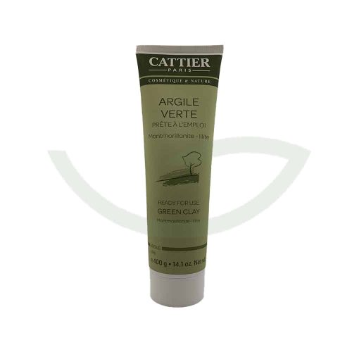 Gros Tube Argile Verte 400g Cattier Soin Peaux Grasses Maroc
