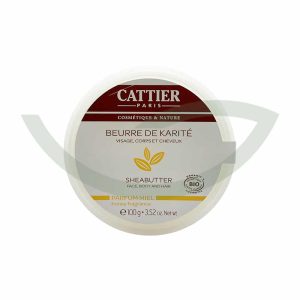 Beurre de Karité Miel 100g Cattier Crème Hydratante Maroc
