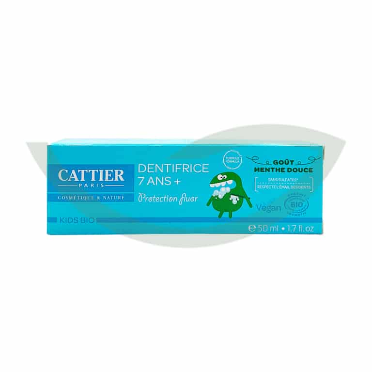 Dentifrice Menthe Enfant 7 Ans et Plus 50ml Cattier Soin Dentaire Maroc Dentifrice Menthe Enfant 7 Ans et Plus 50ml Cattier Soin Dentaire Maroc