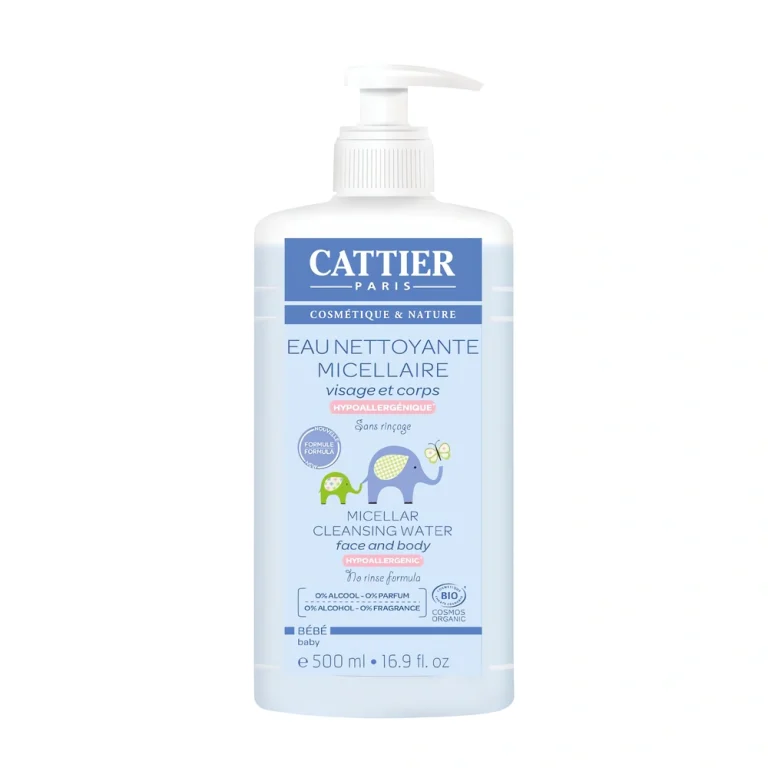 Eau Micellaire Bébé Cattier Eau nettoyante micellaire bébé Cattier Bio visage et corps 500ml