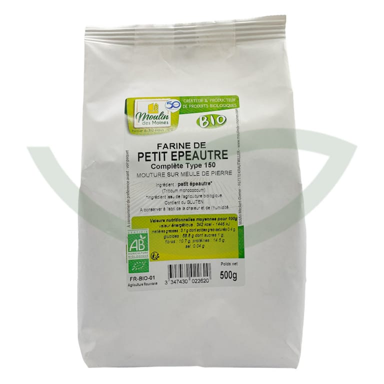 Farine de petit épeautre 500g Moulin des Moines Aliment bio Maroc Farine de petit épeautre 500g Moulin des Moines Aliment bio Maroc