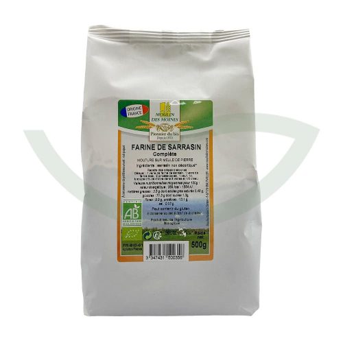 Farine de Sarrasin 500g Moulin des Moines Aliment bio Maroc Farine de Sarrasin 500g Moulin des Moines Aliment bio Maroc