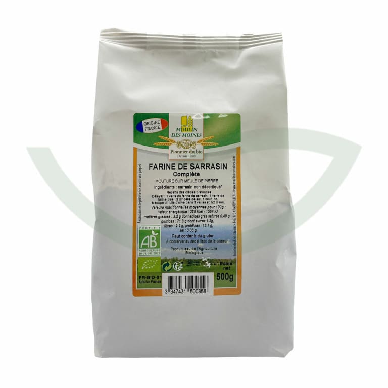 Farine de Sarrasin 500g Moulin des Moines Aliment bio Maroc